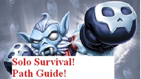 Skylanders Swap Force:Night Shift Solo Survival Arena! Path Guide!