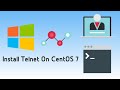 How to install telnet server on centos 7