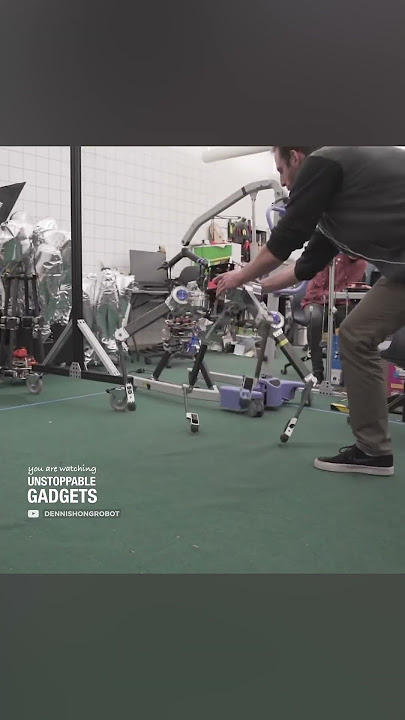 This robot moves on its butt