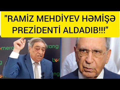 RƏŞİD MAHMUDOV RAMİZ MEHDİYEVİ TƏNQİD ETDİ