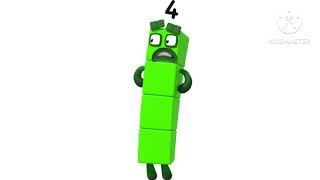 Numberblocks Four Scared