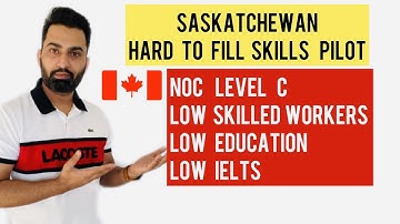 How can low skilled people come to Canada - Saskatchewan hard to fill skills pilot