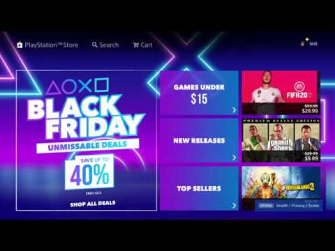 black friday ps4 store