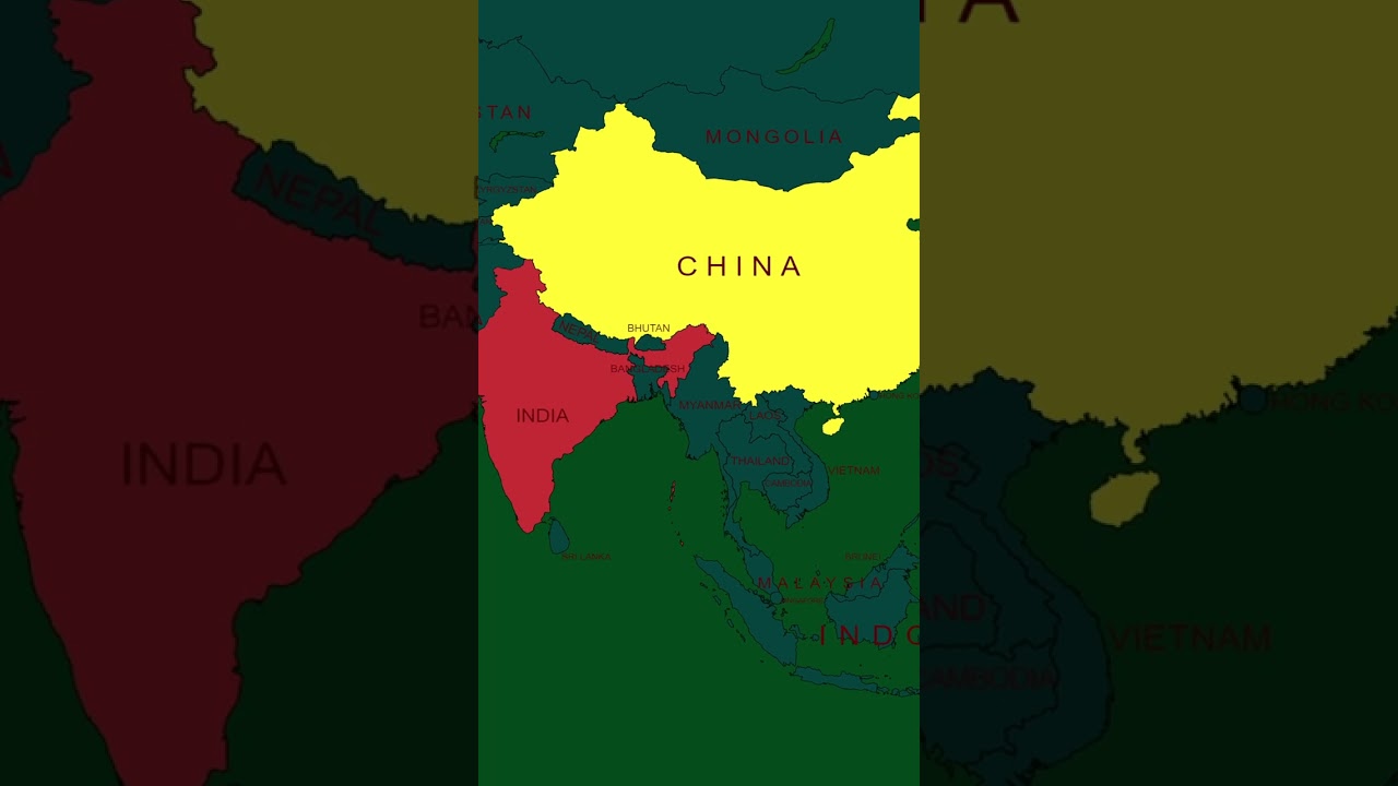 india and china map#map #worldmaps #country #history #geography #mymap #hotnews #shorts