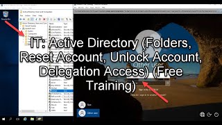 IT: Active Directory (Folders, Reset Account, Unlock Account, Delegation Access) (Free Training)
