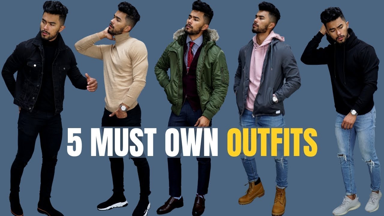 Top 5 Outfits Every Man Must Own (fall/winter) - YouTube