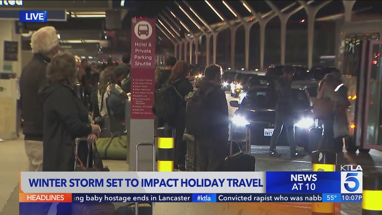 Winter storms, major crowds set to impact holiday travel - YouTube