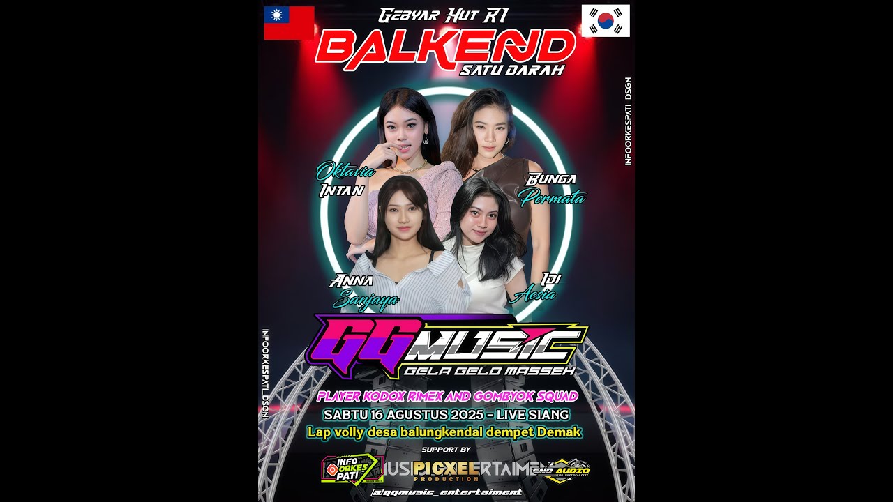 🔴LIVE GG MUSIC - HAPPY PARTY BALKEND SATU DARAH - BALUNG KENDAL DEMPET DEMAK - GND AUDIO