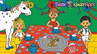 Pippi Langstrumpf 🏠 Villa Kunterbunt Spiele 🐒 Beste Kinder Apps Deutsch