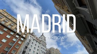 Things to Know before you fly to Madrid | English | தமிழ் | Spain |