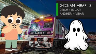 Morning First Emu Seimens Local Train To Virar Electeic Multiple Unit Andheri - Virar