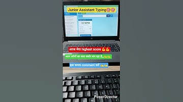 junior assistant typing highest score 💪#upsssc #juniorassistant #typing #shorts #viral #song #new