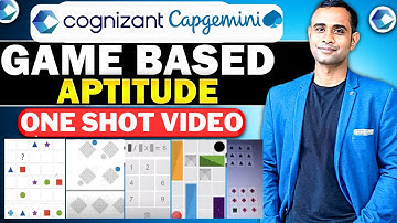 🔥Cognizant Game Based Aptitude One Shot Video | Game Based Aptitude🔥