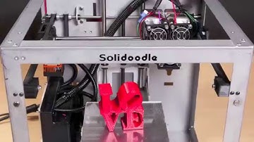 3D Printed LOVE Time Lapse with Solidoodle Printer & Brinno Cameras