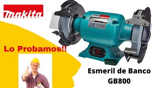 Revisión del Esmeril de banco MAKITA GB800 de 8 pulgadas | Ferrotienda.com