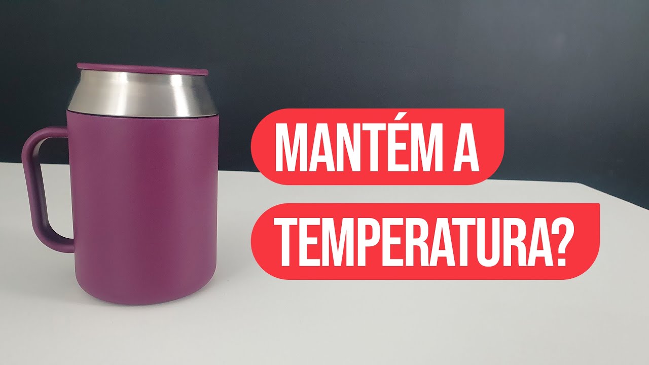 Tupperware Caneca Térmica Inox com Tampa 400ml - Loja Chefe Tupperware