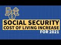 Social Security & SSI Cost of Living Increase for 2021