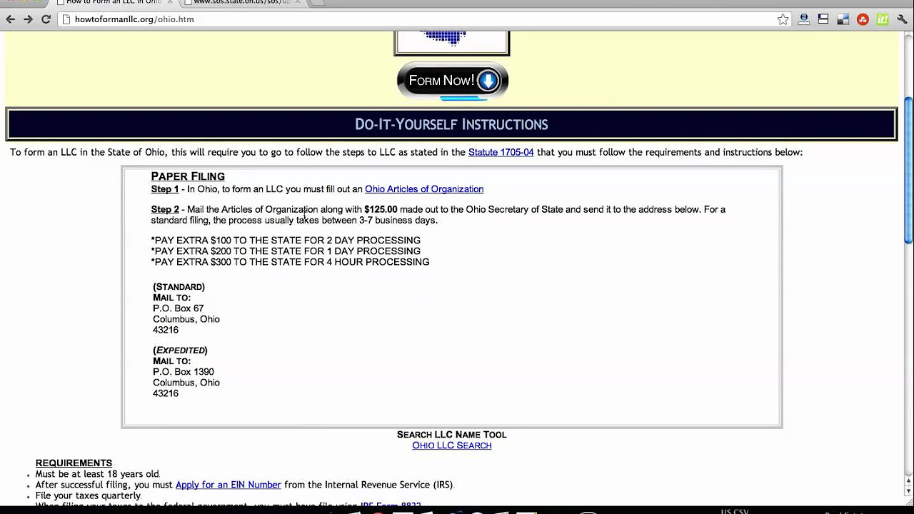 file an llc ohio file an llc ohio