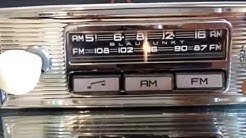 Chromelondon BLAUPUNKT MONTREAL US 12v+/- CHROME FM CLASSIC CAR RADIO WITH MP3 