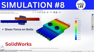 How to Calculate Shear Force on a Bolted Connection | FEA for beginners | SolidWorks Simulation