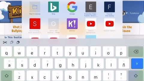 How to copy a web address on iPad