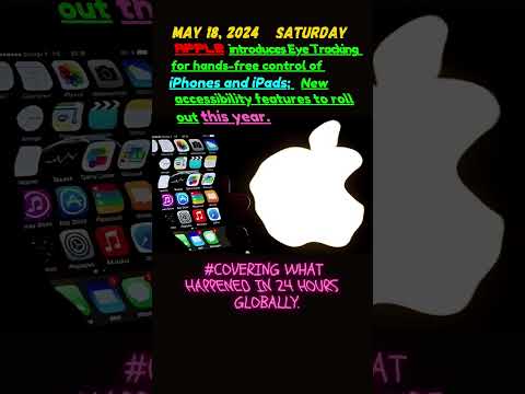 Apple's new Eye Tracking feature enables hands-free control of iPhones and iPads.#news #apple #tech
