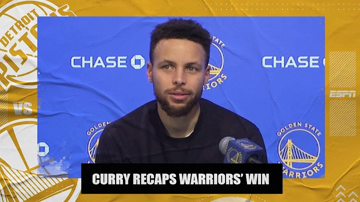 Steph Curry talks Warriors’ win vs. Pistons, postgame interview with Klay Thompson | NBA on ESPN