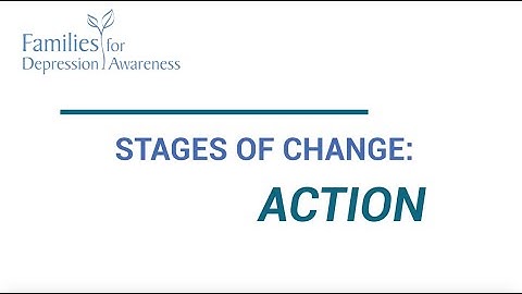 Step four in the Stages of Change: Action