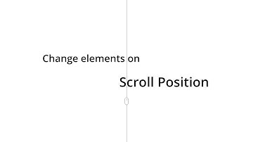 Change CSS Based on Scroll Position