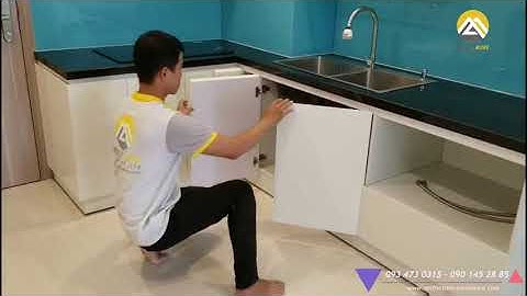 Tủ Bếp MDF Lõi Xanh Chống Ẩm Phủ Acrylic Tại Căn Hộ Vinhome Quận 9, Thi Công Bởi More&More