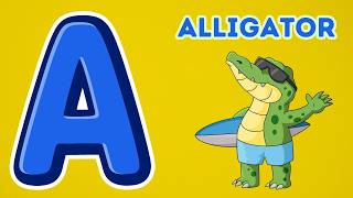 Jump Into ABC Animal Learning with Music and Phonics Fun - Alligator, Bear, Cat, Dog