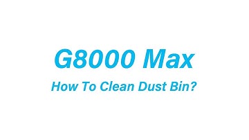 Tikom G8000 Max: How To Clean Dust Bin?