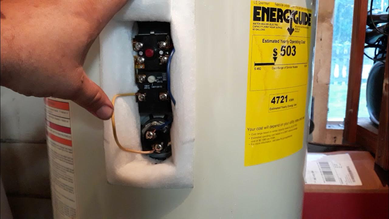 How a dual element water heater works YouTube