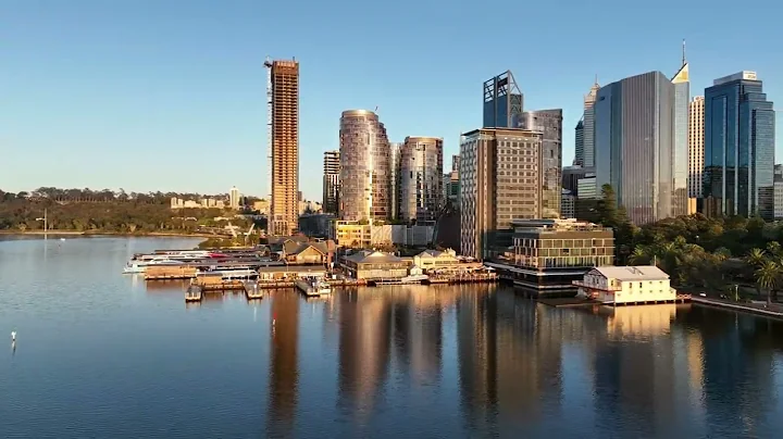 Elizabeth Quay sunrise 4K
