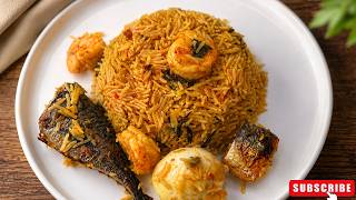 The most tastiest Nigerian palm oil rice you'll ever make