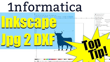 Jpeg to DXF Using Inkscape Tutorial Bitmap to Vector For CNC jpg DXF2GCODE