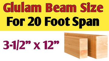 What size Glulam beam do I Need for 20 foot span