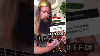 Hungry Hungarian Minor scale