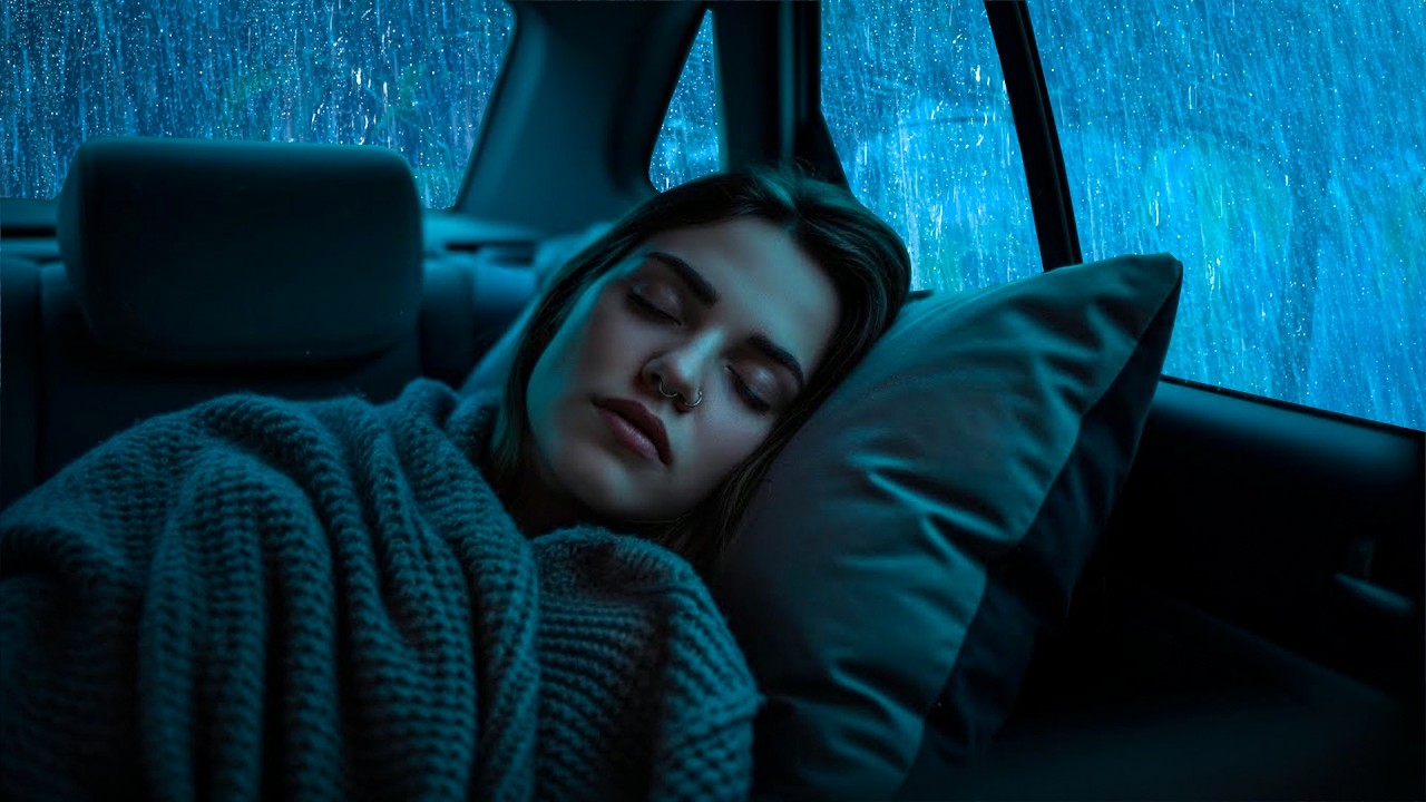 Within 3 Minutes You Will Fall into an Instant Sleep with Heavy Rain & Thunder on Camping Car | ASMR