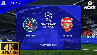 PSG vs Arsenal | UCL Semi-Final 2nd Leg ⚔️ Aggregate 1-0 | FC 25 PS5 Next-Gen Gameplay