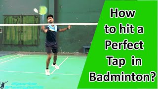 Badminton net kill | badminton tap technique | badminton net shot technique with English subtitle