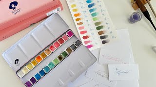 видео: Блестящая акварель и как ее использовать в каллиграфии картинка: Блестящая акварель и как ее использовать в каллиграфии