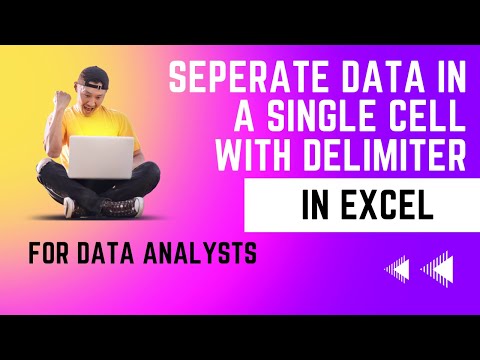 How to separate text  in Single cell -Text to Columns - Data analyst Excel Basics