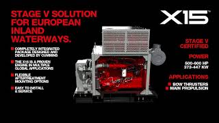 Cummins X15 Stage V Solution for European Inland Waterways