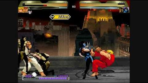 Ryu and Ken vs Scorpion and Subzero - Street Fighter vs MK Classic Battle