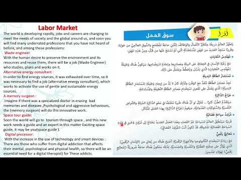 درس سوق العمل المستوى السادس الجزء الأو ل