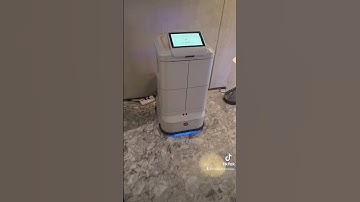 Smart delivery robot. Experience technology! 🤖 Smart Hotel Delivery Robot in Action! 🤖