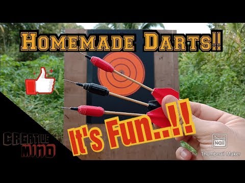 Video: How To Make Darts At Home
