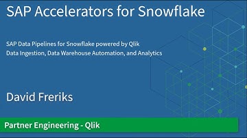 End to End SAP Data Pipeline for Snowflake powered by Qlik