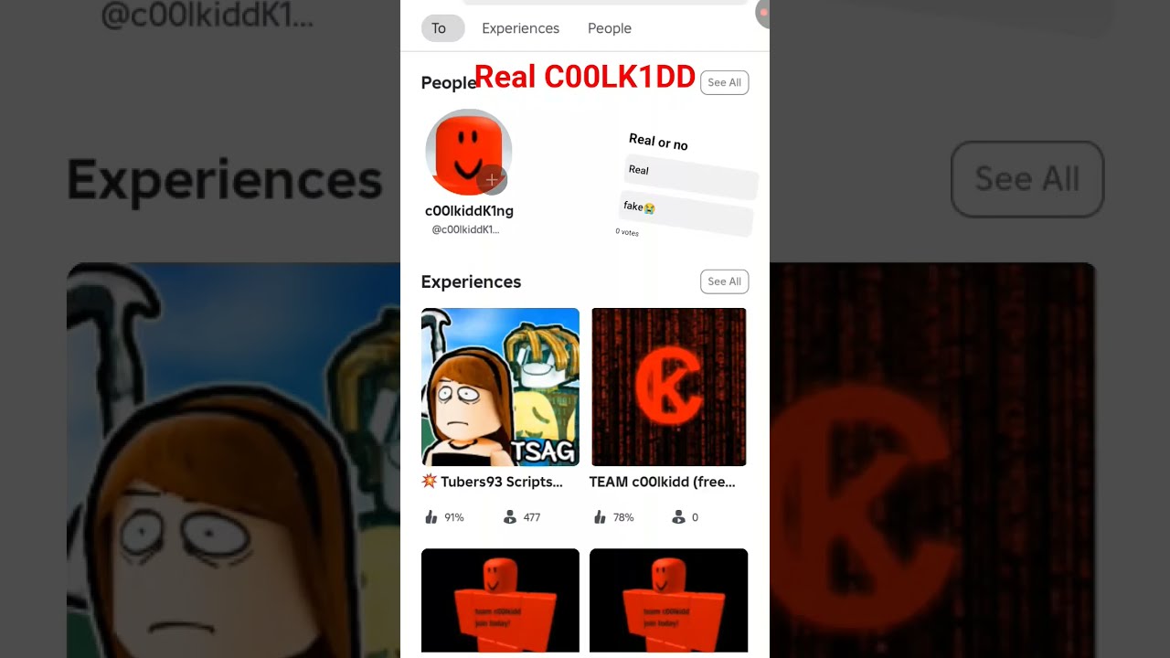 Isn T Real C00LKID C00lkidd Roblox Profile